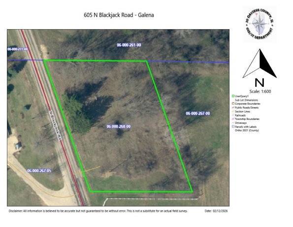 605 Blackjack, GALENA, Illinois 61036, ,Land,For Sale,Blackjack,202405885
