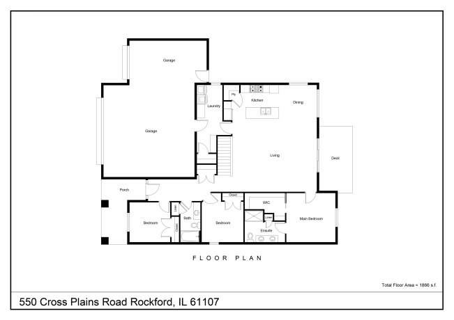 550 Cross Plains, ROCKFORD, Illinois 61107, 3 Bedrooms Bedrooms, ,2 BathroomsBathrooms,House,For Sale,Cross Plains,202504653