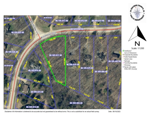 241 Blackhawk, GALENA, Illinois 61036, ,Land,For Sale,Blackhawk,202505749