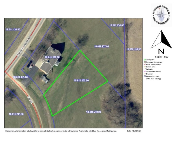 11A239 TEE, APPLE RIVER, Illinois 61001, ,Land,For Sale,TEE,202506457