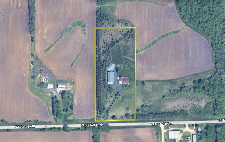 10477 (10 AC) Telegraph, WINNEBAGO, Illinois 61088, 4 Bedrooms Bedrooms, ,3 BathroomsBathrooms,House,For Sale,Telegraph,202506462