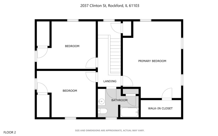 2037 Clinton, ROCKFORD, Illinois 61103, 3 Bedrooms Bedrooms, ,1 BathroomBathrooms,House,For Sale,Clinton,202600255