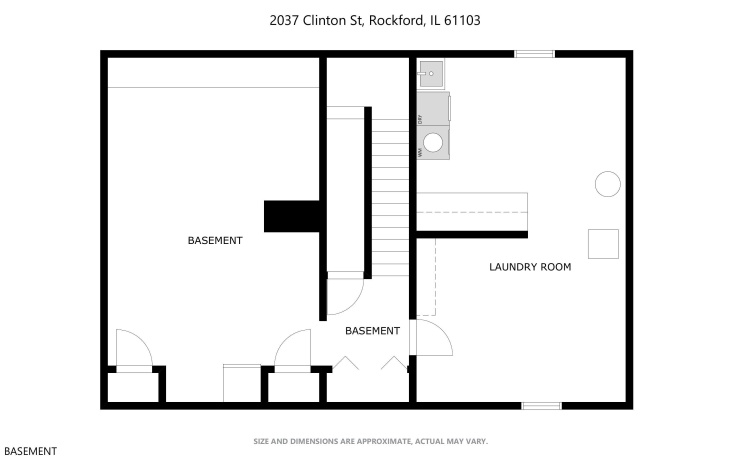 2037 Clinton, ROCKFORD, Illinois 61103, 3 Bedrooms Bedrooms, ,1 BathroomBathrooms,House,For Sale,Clinton,202600255