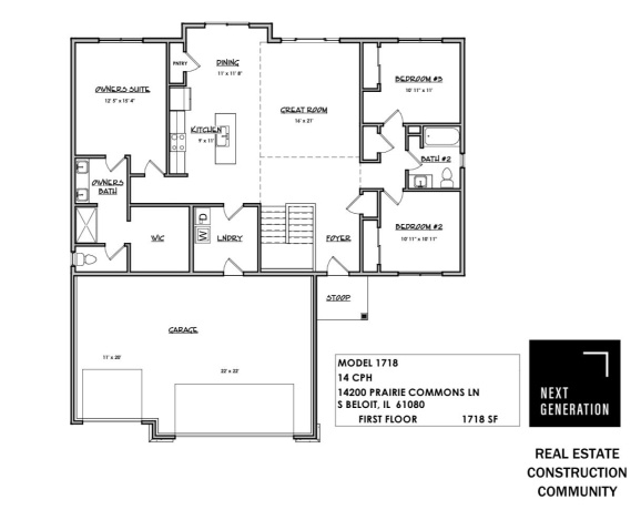 14200 Prairie Commons, SOUTH BELOIT, Illinois 61080, 3 Bedrooms Bedrooms, ,2 BathroomsBathrooms,House,For Sale,Prairie Commons,202600844
