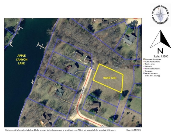 9A59 Ash, APPLE RIVER, Illinois 61001, ,Land,For Sale,Ash,202601045