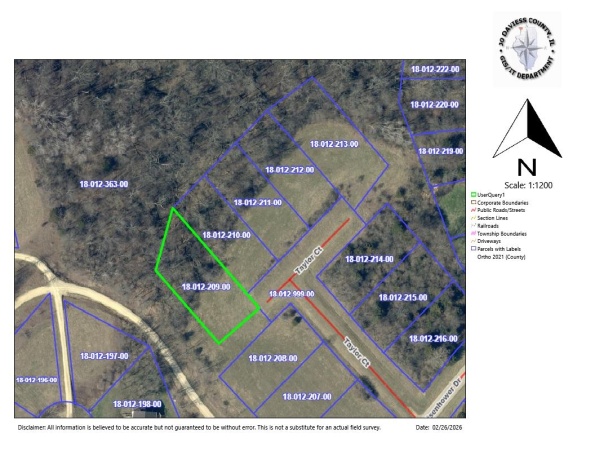 12A209 Taylor, APPLE RIVER, Illinois 61001, ,Land,For Sale,Taylor,202601060
