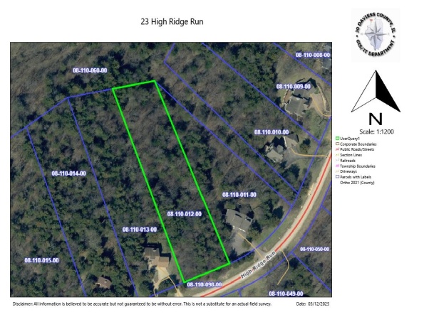 23 High Ridge, GALENA, Illinois 61036, ,Land,For Sale,High Ridge,202601190