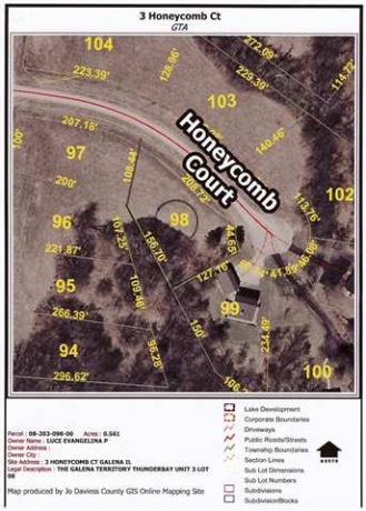 3 Honeycomb, GALENA, Illinois 61036, ,Land,For Sale,Honeycomb,202601643
