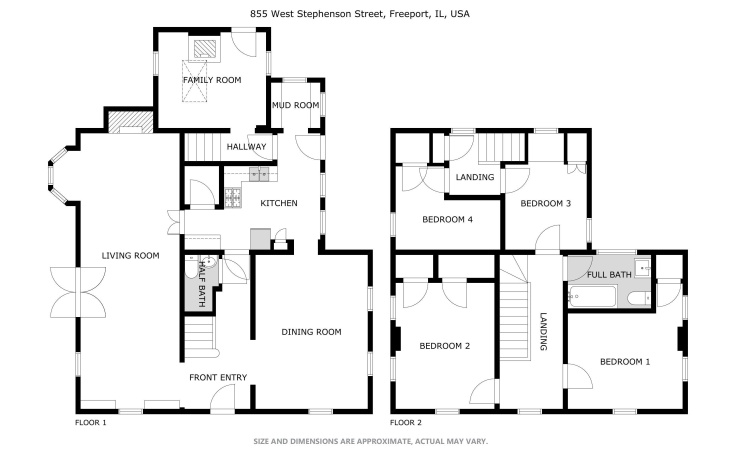 855 Stephenson, FREEPORT, Illinois 61032, 4 Bedrooms Bedrooms, ,1 BathroomBathrooms,House,For Sale,Stephenson,202602268