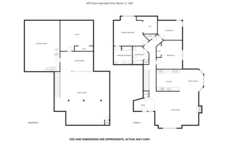 4973 Lawnside, BYRON, Illinois 61010, 3 Bedrooms Bedrooms, ,2 BathroomsBathrooms,House,For Sale,Lawnside,202602483