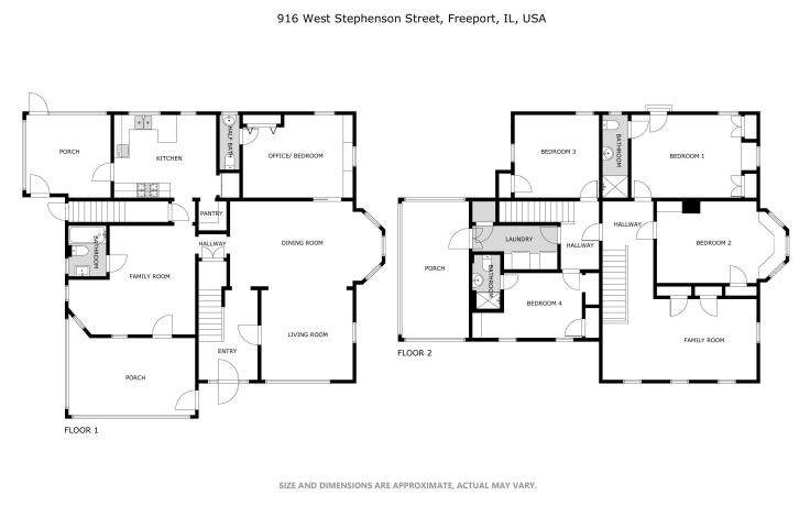 916 Stephenson, FREEPORT, Illinois 61032, 4 Bedrooms Bedrooms, ,3 BathroomsBathrooms,House,For Sale,Stephenson,202602802