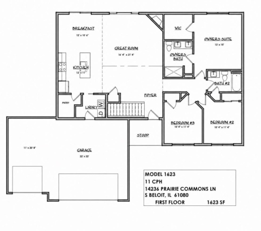 14236 Prairie Commons, SOUTH BELOIT, Illinois 61080, 3 Bedrooms Bedrooms, ,2 BathroomsBathrooms,House,For Sale,Prairie Commons,202603554