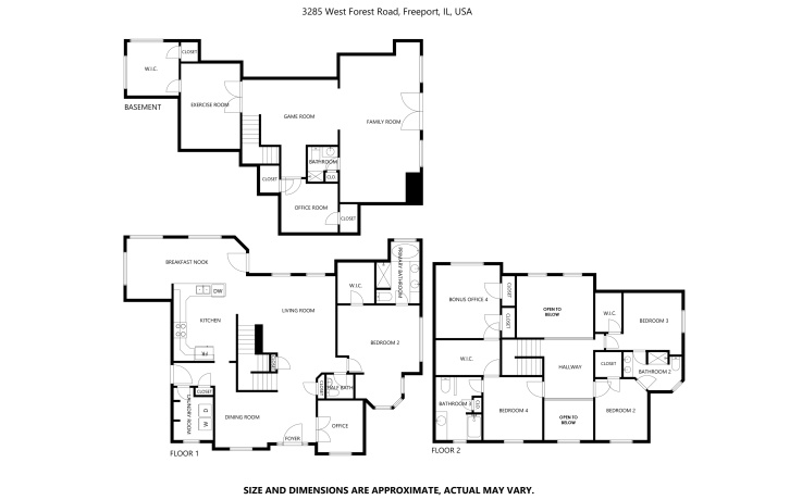 3285 Forest, FREEPORT, Illinois 61032, 4 Bedrooms Bedrooms, ,4 BathroomsBathrooms,House,For Sale,Forest,202604686