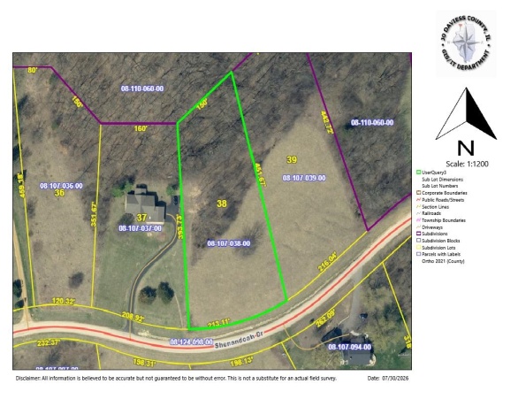 46 Shenandoah, GALENA, Illinois 61036, ,Land,For Sale,Shenandoah,202604720